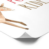 Pony Rides Farm Animals Barnyard Boy Birthday Poster (Hoek)