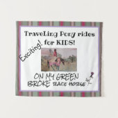 pony-ritten voor kinderen TAPESTRY Wandkleed (Voorkant (horizontaal))