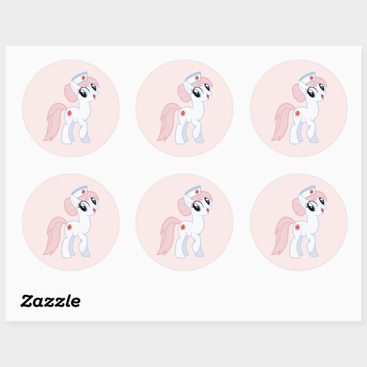 Pony Ronde Sticker (Vel)