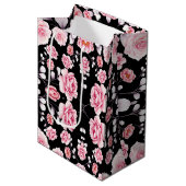 pony roze floral  bodempatroon medium cadeauzakje (Voorkant Gekanteld)