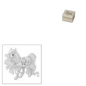 Pony Rubber Stamp Rubberstempel (Gestempeld)