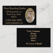 Pony Sample1 Visitekaartje (Voorkant / Achterkant)