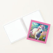 Pony Schattige Paard Gepersonaliseerde meisjesnaam Notitieboek (Binnen)
