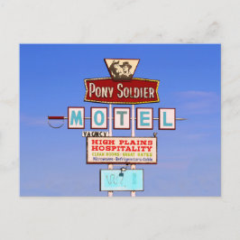 Pony Soldier Motel Sign, Tucumcari, N.M. Briefkaart