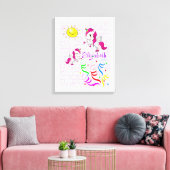 Pony Sun met verrekend Canvas afdrukken (Insitu (Woonkamer))