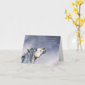 Pony Sympathy Memorial Condolences with Poem Kaart (Gele Bloem)