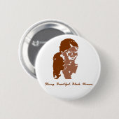 Pony Tailed Sista Ronde Button 5,7 Cm (Voorkant /achterkant)