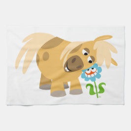 Pony Tender Cartoon en Vloerkeukenhanddoek Theedoek