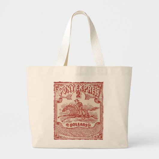 Pony Uitdrukkelijke  stempel Grote Tote Bag (Voorkant)