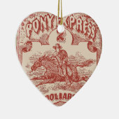 Pony Uitdrukkelijke  stempel Keramisch Ornament (Rechts)