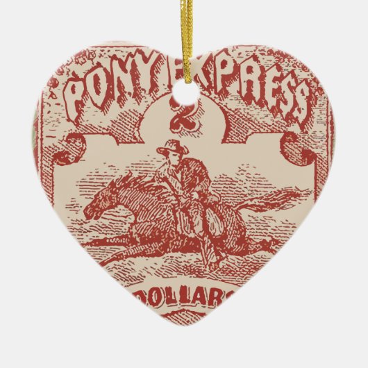 Pony Uitdrukkelijke  stempel Keramisch Ornament (Voorkant)