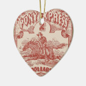 Pony Uitdrukkelijke  stempel Keramisch Ornament (Links)