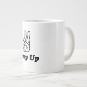 Pony-up uw ochtenden! grote koffiekop (Voorkant rechts)