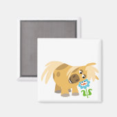 Pony van de Cartoon van de aanbesteding en het Blo Magneet (Voorkant / Achterkant)