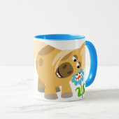 Pony van de Cartoon van de aanbesteding en ventila Mok (Voorkant rechts)