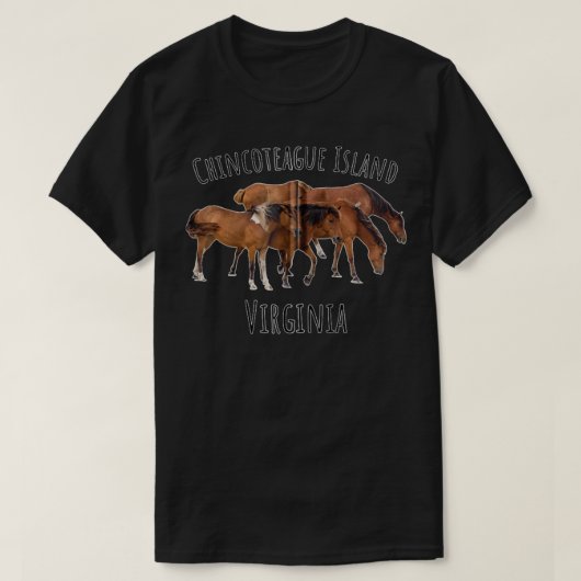Pony van de Virginia Horse Assateague T-shirt (Design voorkant)