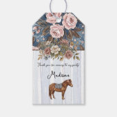 Pony Verjaardag Cadeaulabel (Voorkant)