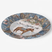 Pony Verjaardag Papieren Bordje (Gekanteld)