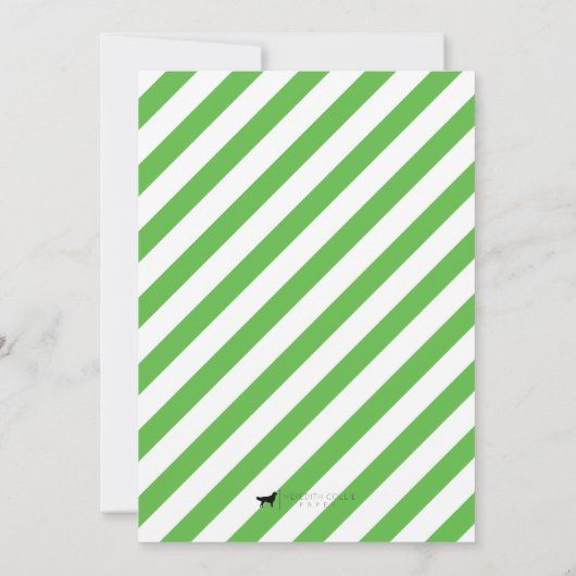 Pony Verjaardagsfeest Groen Kaart (Achterkant)