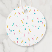 Pony verjaardagsfeestje duizelig omhoog dank u gun bedankjes labels (Achterkant)