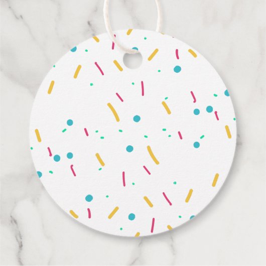 Pony verjaardagsfeestje duizelig omhoog dank u gun bedankjes labels (Achterkant)