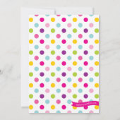 Pony verjaardagsfeestje kaart (Achterkant)