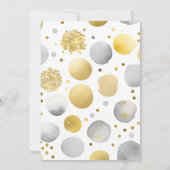 Pony verjaardagsfeestje zwart paard gouden sprinkl kaart (Achterkant)