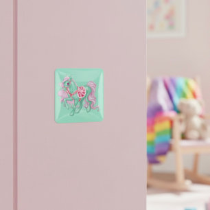 Pony Vierkante Sticker