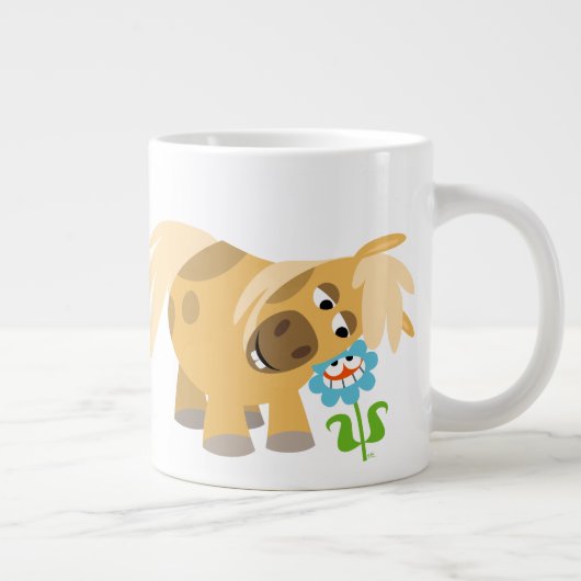 Pony voor de Cartoon van de aanbesteding en de Mok (Rechts)