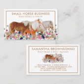 Pony voor het brouwen van kleine paarden visitekaartje (Voorkant / Achterkant)