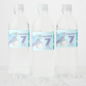 Pony waterverf art roze 7e verjaardag waterlabels waterfles etiket (Flessen)