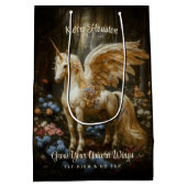  Pony Witte Woud Eenhoorn Magisch Paard Medium Cadeauzakje (Achterkant)