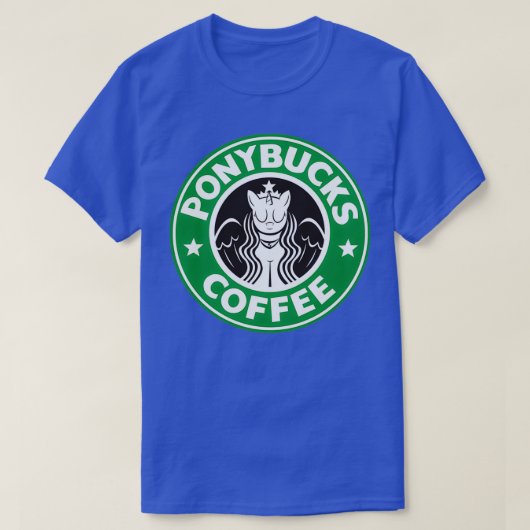 PONYBUCKS COFFEE T-SHIRT (Design voorkant)