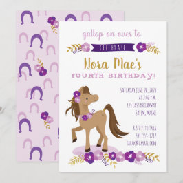 Ponyfeestmeisje Kaart
