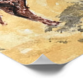 Pony's bij Assateague Island Poster (Hoek)