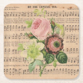 pony's en bladermuziek kartonnen onderzetters (Voorkant)