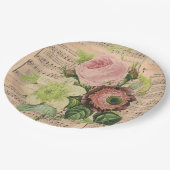  pony's en bladermuziek papieren bordje (Gekanteld)