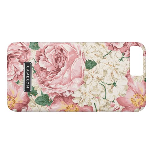  pony's en Hydrangeas iPhone 7 Plus Hoesje (Achterkant (Horizontaal))