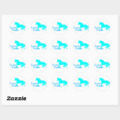 pony's officieel ronde sticker (Vel)