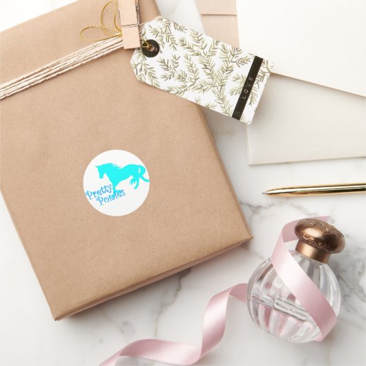 pony's officieel ronde sticker (Geschenken)