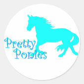 pony's officieel ronde sticker (Voorkant)