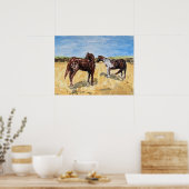 Pony's van Assateague Island Poster (Keuken)