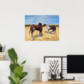 Pony's van Assateague Island Poster (Thuiskantoor)