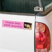 Pony's ZIEN er alleen Angelic UIT! Bumpersticker (Op Truck)