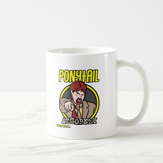 Ponytail Attorney Logo Koffiemok (Rechts)
