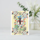 Ponytail- en kattenoren briefkaart (Staand voorkant)