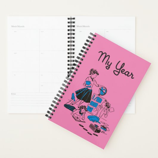 Ponytail retro geïnspireerd op Yarly Planner (Display)