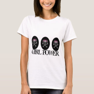 Ponytail Skull Decaal met roze bogen - Gepersonali T-shirt