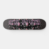 Ponytail skull-schaatsenbord skateboard (Horizontaal)
