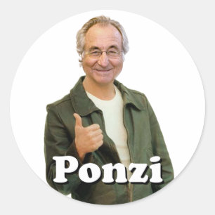 PONZI-sticker Ronde Sticker